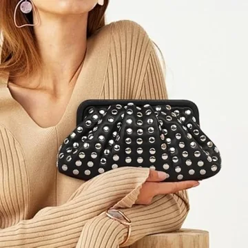 OANTGM Women Small Clutch Purse Vegan Leather Designer Handbags