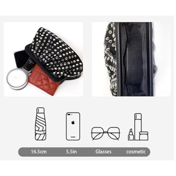 OANTGM Women Small Clutch Purse Vegan Leather Designer Handbags