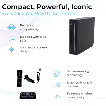 Nintendo Wii Console with Remotes & Nunchucks for Families