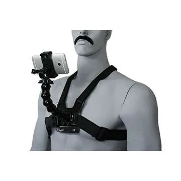 Livestream Gear® Smartphone Chest Mount & Gooseneck Setup for Easy Video