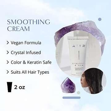 AIIR Smoothing Cream - Travel Size for Silky & Shiny Hair, 2 oz