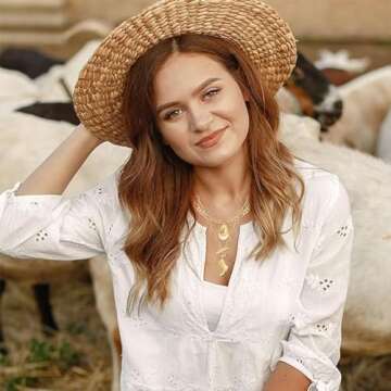 KOFISNI Cowboy Hat Boot Pendant Necklace for Women - Dainty Western Jewelry Gift