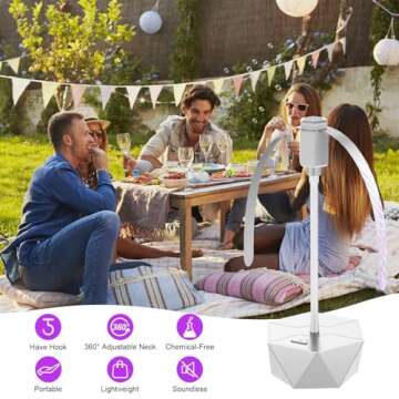 PIMAG Fly Fans for Tables - Keep Flies Away Outdoors