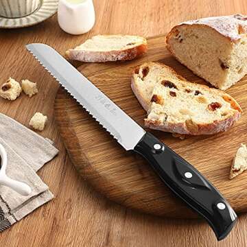 HAMMER IRON ALLEY 8-Inch Ultra-Sharp Bread Knife