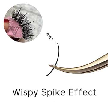 VAVALASH Premade Fan Spikes Lash Extensions Mixed Tray 8-15mm C Curl 0.07mm Matte Black Eyelash Extension Supplies Spikes Fans（C-0.07,8-15mm）