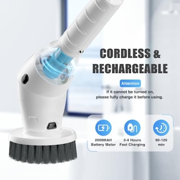 Untovei Electric Spin Scrubber for Effortless Home Cleaning