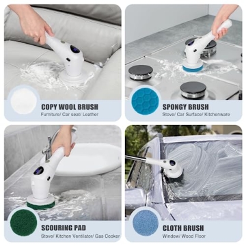 Untovei Electric Spin Scrubber for Effortless Home Cleaning