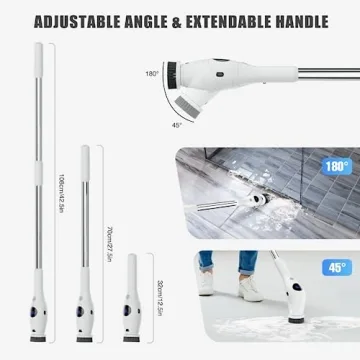 Untovei Electric Spin Scrubber for Effortless Home Cleaning