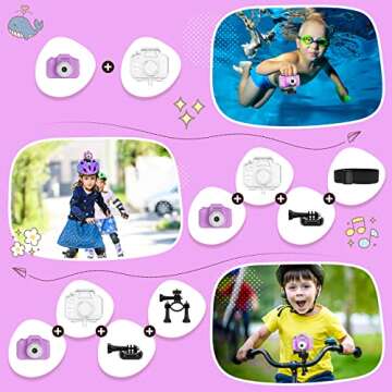 Kids Waterproof Camera - HD 1080P Adventure Gift for Ages 4-12