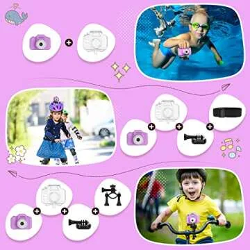 Kids Waterproof Camera - HD 1080P Adventure Gift for Ages 4-12
