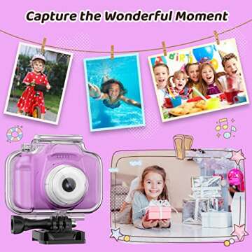 Kids Waterproof Camera - HD 1080P Adventure Gift for Ages 4-12