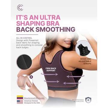 CURVEEZ Post-Surgery Wireless Bra for Ultimate Comfort