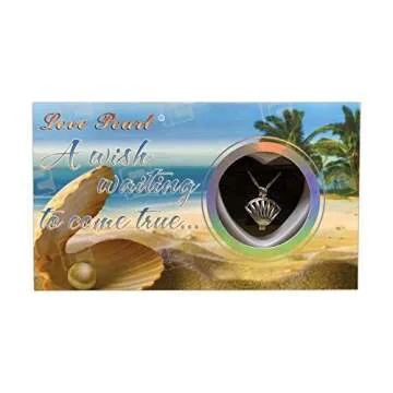 Love Pearl Animals Wish Kit Pendant Necklace (Seashell)