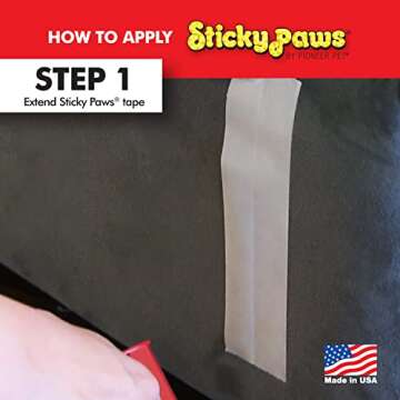 Pioneer Pet Sticky Paws Furniture Strips Cat Deterrent