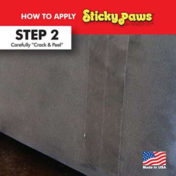 Pioneer Pet Sticky Paws Furniture Strips Cat Deterrent