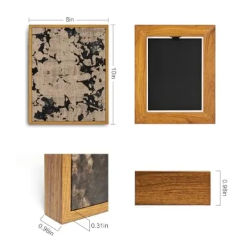 Roslynity Framed Canvas Art Vintage Floral Print 8x10