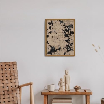 Roslynity Framed Canvas Art Vintage Floral Print 8x10