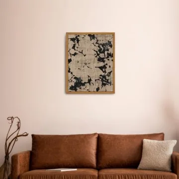 Roslynity Framed Canvas Art Vintage Floral Print 8x10