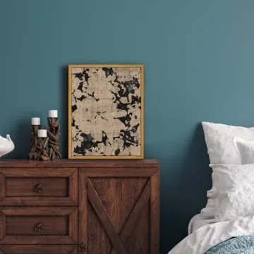 Roslynity Framed Canvas Art Vintage Floral Print 8x10