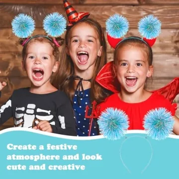 WLLHYF Fluffy Ball Headband for Women Girls Fashion Accessory