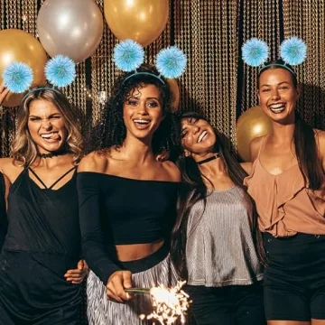 WLLHYF Fluffy Ball Headband for Women Girls Fashion Accessory