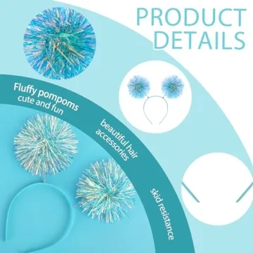 WLLHYF Fluffy Ball Headband for Women Girls Fashion Accessory