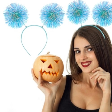 WLLHYF Fluffy Ball Headband for Women Girls Fashion Accessory