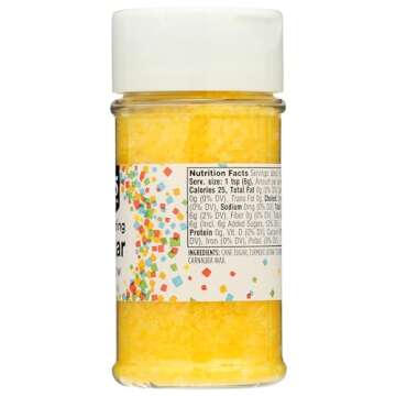 365 by Whole Foods Market, Yellow Decorating Sugar, 3.3 Ounce