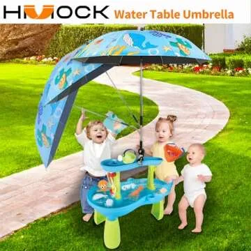 HMOCK Water Table Cover and Umbrella for Toddlers