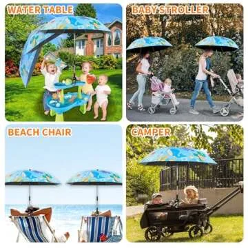 HMOCK Water Table Cover and Umbrella for Toddlers