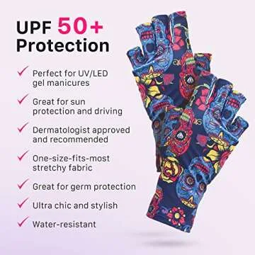 ManiGlovz: Stylish UPF 50+ UV Nail Protection Gloves