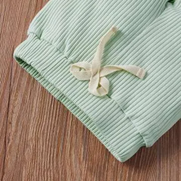 Ledy Champswiin Ribbed Baby Clothes Set for Summer