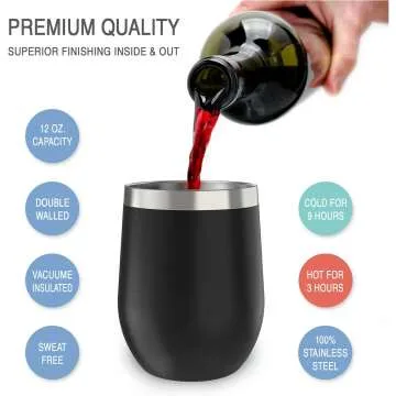 Durable Stainless Steel Wine Tumblers for All Events