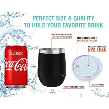 Durable Stainless Steel Wine Tumblers for All Events