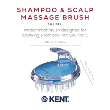 Kent SH1 BLU Scalp Scrubber Brush for All Hair Types