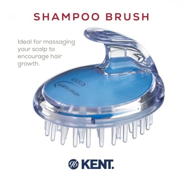Kent SH1 BLU Scalp Scrubber Brush for All Hair Types