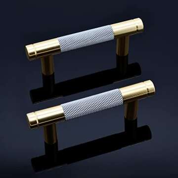 Zernmiarder Knurled Cabinet Pulls - Affordable Luxury 12 Pack