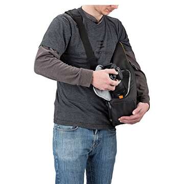 Lowepro LP36899PWW Slingshot Edge 250 AW - A Secure, Slim, Smart and Protective Sling for a Compact DSLR or DJI Mavic Pro/Mavic Pro Platinum,Black,9.06 x 4.72 x 8.27 in