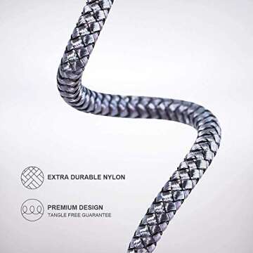 iPhone Charger,StinkLight [Apple MFi Certified] Lightning Cable 5Pack(3/3/3/6/10FT) Braided Nylon Fast Charger Cable Compatible iPhone 12Pro Max/12Pro/12/11Pro Max/11Pro/11/XS/XsMax/XR/8/7/6/iPad/iPod