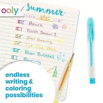 Ooly Scented Mini Doodlers Gel Set of 20 Pens - 20 Mini Glitter, Neon and Pastel Scented Gel Pens for Kids, Adults, Art Supplies, Stationery Supplies