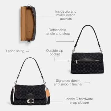 Elegant Coach Soft Tabby Bag - Timeless Denim Design