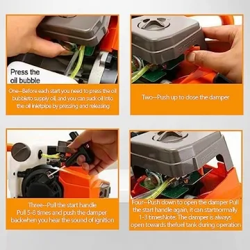 TUOKE 72cc Gas Post Hole Digger with Auger Bits