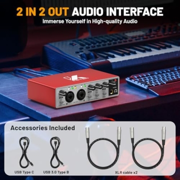 Keten USB Audio Interface - 24bit/192kHz, Phantom Power