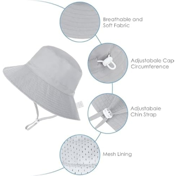 Adjustable Baby Sun Hat UPF 50+ Summer Cap for Kids