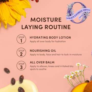 PROUDLY Moisture Layering Gift Set by Gabrielle Union & Dwyane Wade, Baby Lotion, Baby Oil & All Over Balm, Black & Brown Babies & Dry, Sensitive Skin