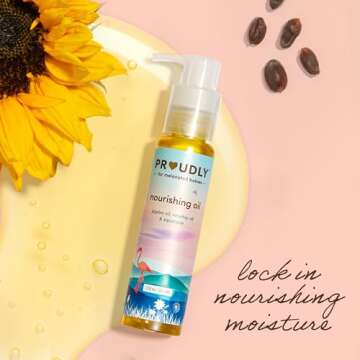 PROUDLY Moisture Layering Gift Set by Gabrielle Union & Dwyane Wade, Baby Lotion, Baby Oil & All Over Balm, Black & Brown Babies & Dry, Sensitive Skin