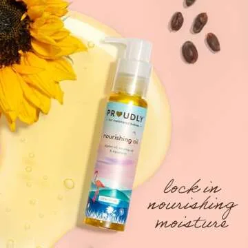 PROUDLY Moisture Layering Gift Set by Gabrielle Union & Dwyane Wade, Baby Lotion, Baby Oil & All Over Balm, Black & Brown Babies & Dry, Sensitive Skin