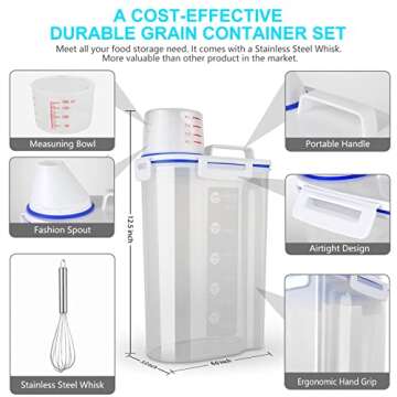 Uppetly Airtight Food Storage Container with Spout