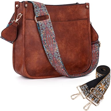 Trendy HKCLUF Crossbody Bags for Women - Vegan Leather Hobo Handbags