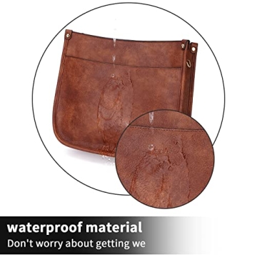 Vegan Leather Hobo Crossbody Bag with Guitar Strap